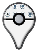 The Blue Watercolor Circle Polka Dots Pokémon GO Plus Vinyl Protective Decal Skin Kit
