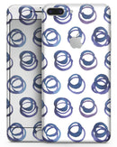 The Blue Watercolor Squigly Circles  - Skin-kit for the iPhone 8 or 8 Plus