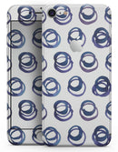 The Blue Watercolor Squigly Circles  - Skin-kit for the iPhone 8 or 8 Plus