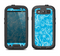 The Blue & White Abstract Swirly Pattern Samsung Galaxy S3 LifeProof Fre Case Skin Set