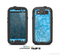 The Blue & White Abstract Swirly Pattern Skin For The Samsung Galaxy S3 LifeProof Case