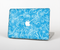 The Blue & White Abstract Swirly Pattern Skin Set for the Apple MacBook Air 11"