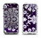 The Blue & White Delicate Pattern Apple iPhone 5-5s LifeProof Fre Case Skin Set