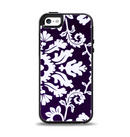 The Blue & White Delicate Pattern Apple iPhone 5-5s Otterbox Symmetry Case Skin Set