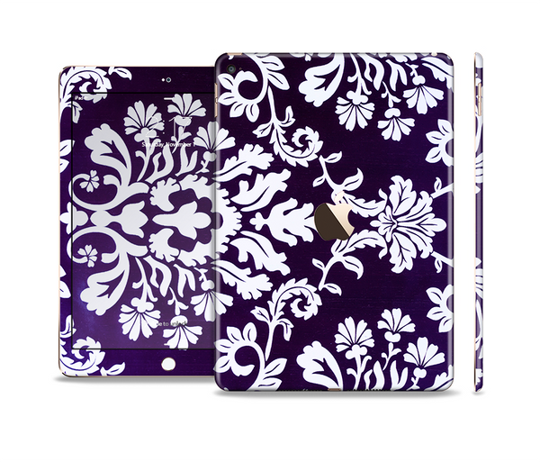 The Blue & White Delicate Pattern Skin Set for the Apple iPad Air 2