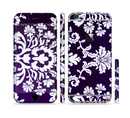 The Blue & White Delicate Pattern Sectioned Skin Series for the Apple iPhone 6s Plus