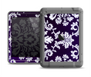 The Blue & White Delicate Pattern Apple iPad Air LifeProof Fre Case Skin Set