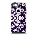 The Blue & White Delicate Pattern Skin for the iPhone 5c OtterBox Commuter Case