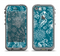 The Blue & White Floral Sketched Lace Patterns v21 Apple iPhone 5c LifeProof Fre Case Skin Set