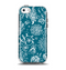 The Blue & White Floral Sketched Lace Patterns v21 Apple iPhone 5c Otterbox Symmetry Case Skin Set