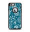 The Blue & White Floral Sketched Lace Patterns v21 Apple iPhone 6 Otterbox Defender Case Skin Set
