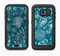 The Blue & White Floral Sketched Lace Patterns v21 Full Body Samsung Galaxy S6 LifeProof Fre Case Skin Kit