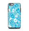 The Blue & White Hawaiian Floral Pattern V4 Apple iPhone 6 Plus Otterbox Symmetry Case Skin Set