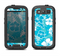 The Blue & White Hawaiian Floral Pattern V4 Samsung Galaxy S3 LifeProof Fre Case Skin Set