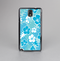 The Blue & White Hawaiian Floral Pattern V4 Skin-Sert Case for the Samsung Galaxy Note 3