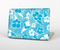 The Blue & White Hawaiian Floral Pattern V4 Skin Set for the Apple MacBook Air 11"