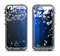The Blue & White Rain Shimmer Strips Apple iPhone 5c LifeProof Fre Case Skin Set