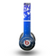 The Blue & White Rain Shimmer Strips Skin for the Beats by Dre Original Solo-Solo HD Headphones