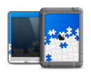 The Blue & White Scattered Puzzle Apple iPad Air LifeProof Fre Case Skin Set