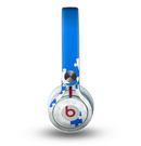 The Blue & White Scattered Puzzle Skin for the Beats by Dre Mixr Headphones