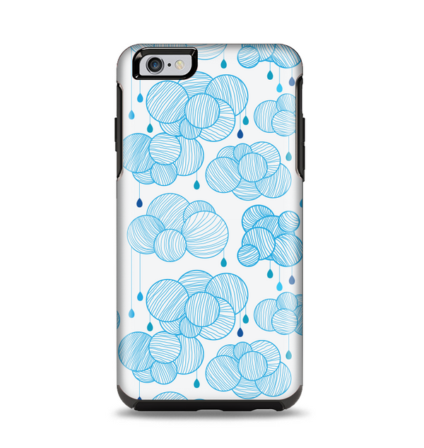 The Blue & White Seamless Ball Illustration Apple iPhone 6 Plus Otterbox Symmetry Case Skin Set