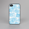 The Blue & White Seamless Ball Illustration Skin-Sert for the Apple iPhone 4-4s Skin-Sert Case