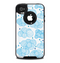 The Blue & White Seamless Ball Illustration Skin for the iPhone 4-4s OtterBox Commuter Case
