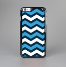 The Blue Wide Chevron Pattern Skin-Sert Case for the Apple iPhone 6 Plus