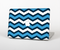 The Blue Wide Chevron Pattern Skin Set for the Apple MacBook Air 11"