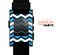 The Blue Wide Chevron Pattern Skin for the Pebble SmartWatch