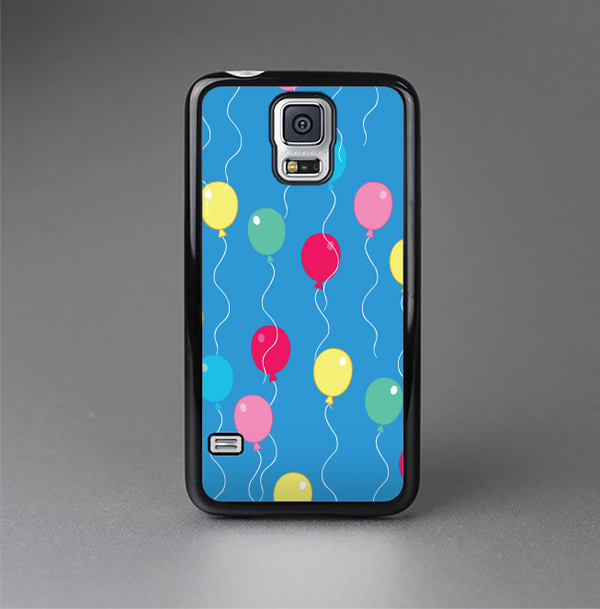 The Blue With Colorful Flying Balloons Skin-Sert Case for the Samsung Galaxy S5