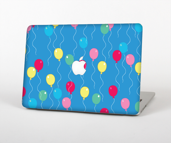 The Blue With Colorful Flying Balloons Skin Set for the Apple MacBook Air 11"
