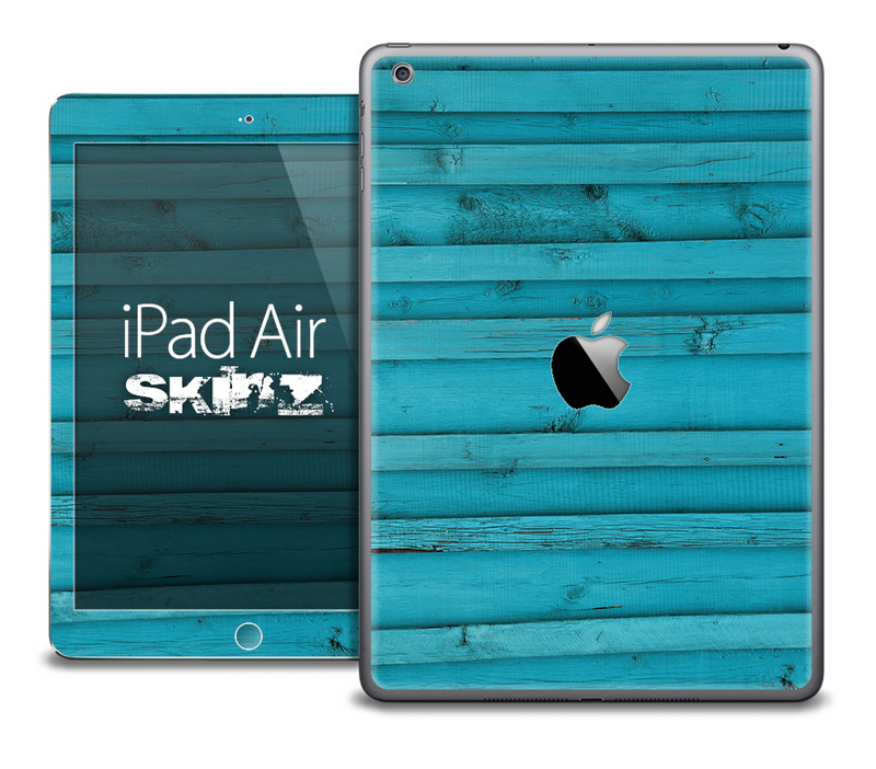 The Blue Wood Planks Skin for the iPad Air