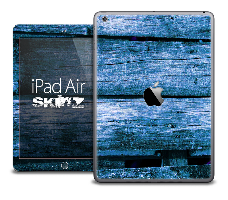 The Blue Woodgrain Skin for the iPad Air
