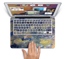 The Blue & Yellow Abstract Oil Painting Skin Set for the Apple MacBook Air 11"