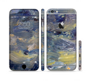 The Blue & Yellow Abstract Oil Painting Sectioned Skin Series for the Apple iPhone 6s Plus