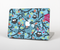 The Blue and Black Branches with Abstract Big Eyed Owls Skin Set for the Apple MacBook Air 11"