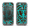 The Blue and Brown Elegant Lace Pattern Apple iPhone 5c LifeProof Nuud Case Skin Set