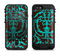 the blue and brown elegant lace pattern  iPhone 6/6s Plus LifeProof Fre POWER Case Skin Kit