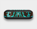 The Blue and Brown Elegant Lace Pattern Skin Set for the Beats Pill Plus