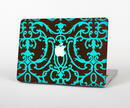 The Blue and Brown Elegant Lace Pattern Skin for the Apple MacBook Pro 13"  (A1278)