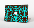 The Blue and Brown Elegant Lace Pattern Skin for the Apple MacBook Air 13"