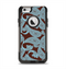 The Blue and Brown Paisley Pattern V4 Apple iPhone 6 Otterbox Commuter Case Skin Set