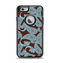 The Blue and Brown Paisley Pattern V4 Apple iPhone 6 Otterbox Defender Case Skin Set
