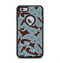 The Blue and Brown Paisley Pattern V4 Apple iPhone 6 Plus Otterbox Defender Case Skin Set