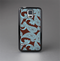 The Blue and Brown Paisley Pattern V4 Skin-Sert Case for the Samsung Galaxy S5