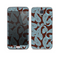 The Blue and Brown Paisley Pattern V4 Skin For the Samsung Galaxy S5