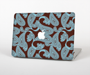 The Blue and Brown Paisley Pattern V4 Skin for the Apple MacBook Air 13"
