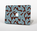 The Blue and Brown Paisley Pattern V4 Skin for the Apple MacBook Pro Retina 15"