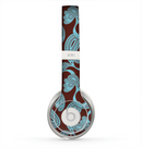 The Blue and Brown Paisley Pattern V4 Skin for the Beats by Dre Solo 2 Headphones